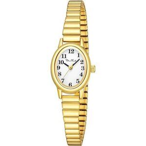 Petite Womens Easy Reader Watch Analog Quartz Stretch Band Water Resistant